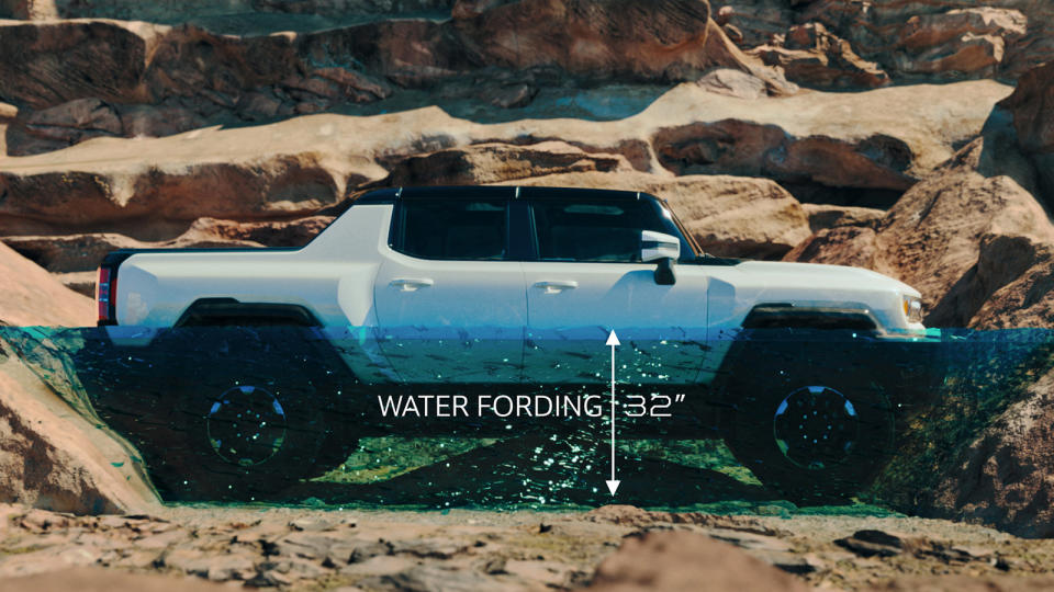 2022 GMC Hummer EV fording depth