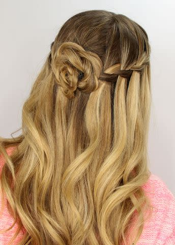 French Braid Low Bun, MISSY SUE