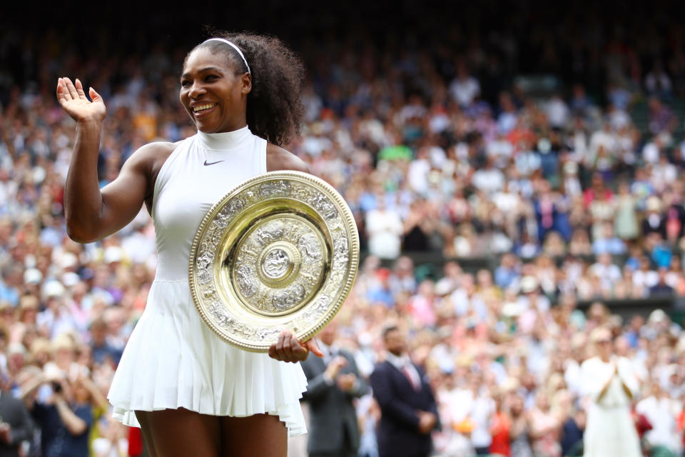 Serena Williams trophy