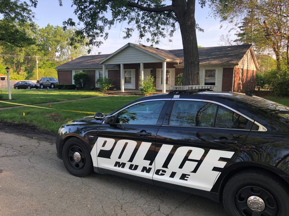 Officials responding to a house on West Euclid Avenue - on May 18, 2019 - after reports of seven people being shot.