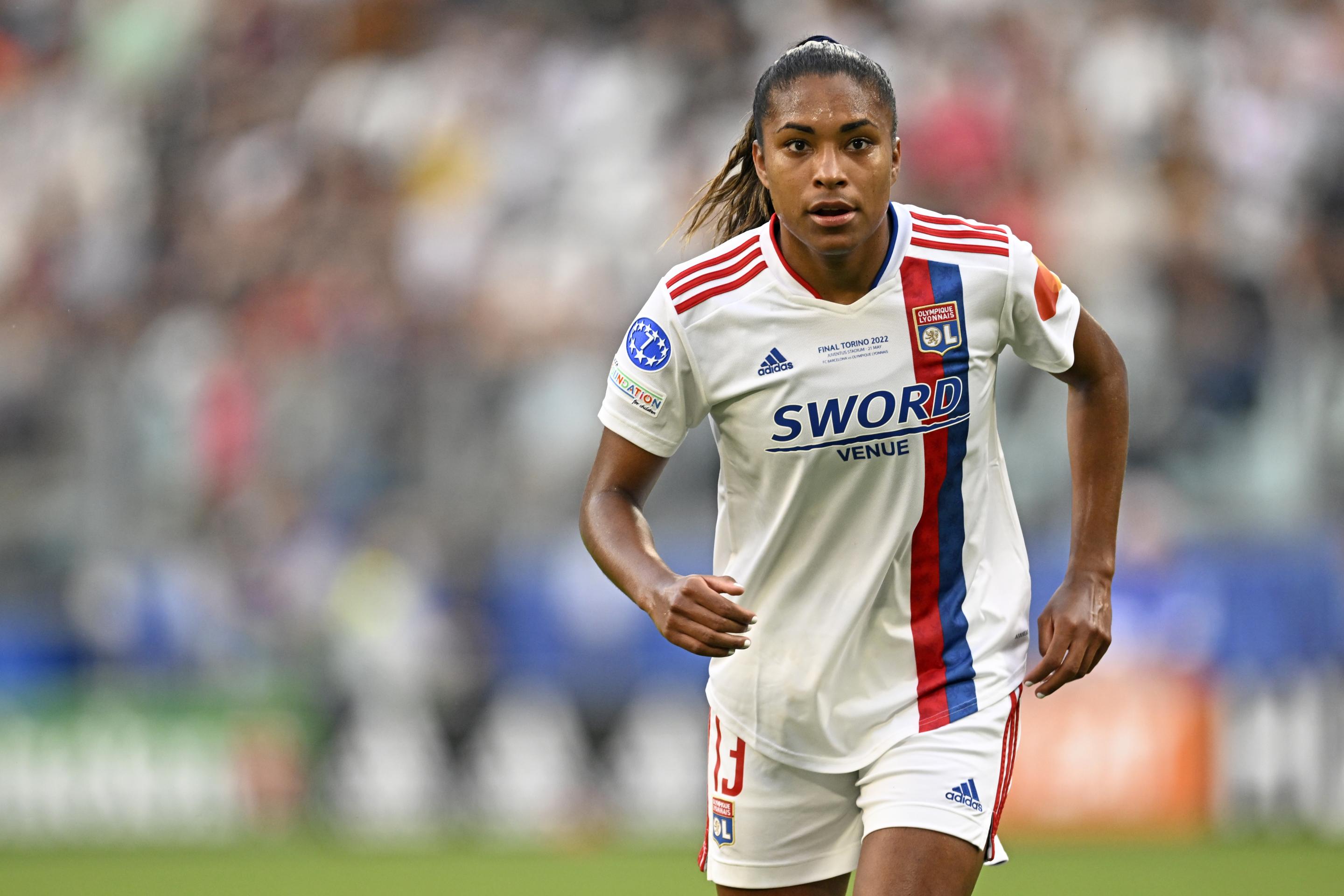 TURIN - Catarina Macario of Olympique Lyonnais women during the UEFA Women's Champions League Final between Barcelona FC and Olympique Lyon at the Juventus Stadium on May 21, 2022 in Turin, Italy. ANP | DUTCH HEIGHT | GERRIT FROM COLOGNE (Photo by ANP via Getty Images)