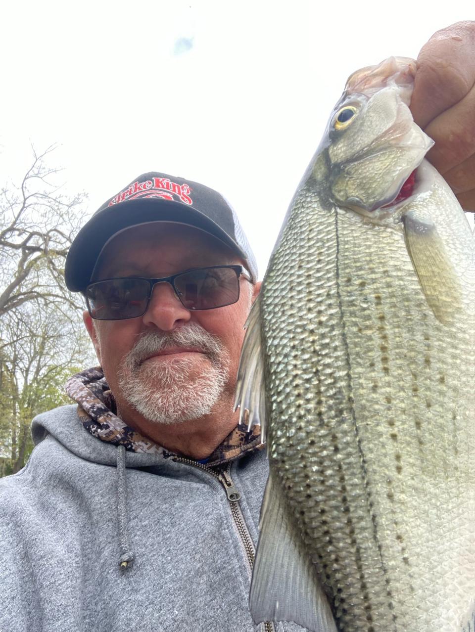 White bass are easy to catch on flashy baits, such as inline spinners or brightly colored jigs and twister tails. They’ll also hit minnows under a bobber.
