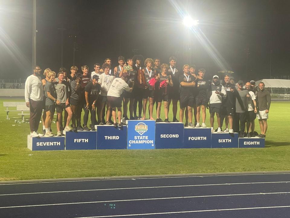 The Niceville boys track and field team won a third straight state title.