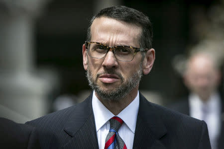 FILE PHOTO - David Wildstein exits the U.S. District Court in Newark, New Jersey, U.S. on May 1, 2015. REUTERS/Andrew Kelly/File Photo