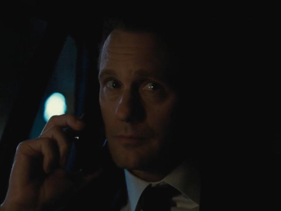 Who is Matsson looking at during his phone call with Shiv? (HBO)