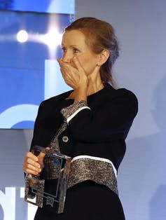 <span class="caption">Anna Burns wins the 2018 Man Booker for Milkman.</span> <span class="attribution"><span class="source">Frank Augstein/PA</span></span>