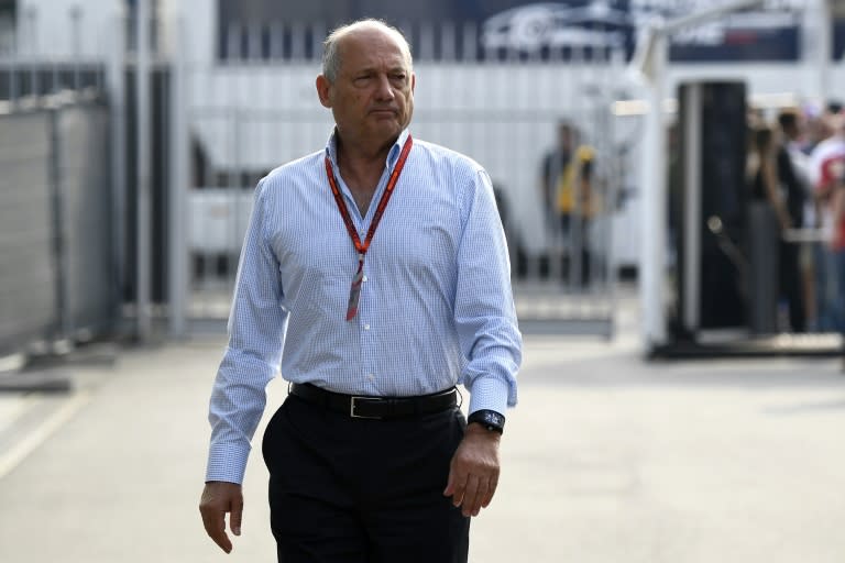 The 69-year-old McLaren boss Ron Dennis, seen November 15, 2016 -- who helped guide the likes of James Hunt and Ayrton Senna to the world title -- quit after shareholders demanded at a meeting on Tuesday he step down as chairman and chief executive