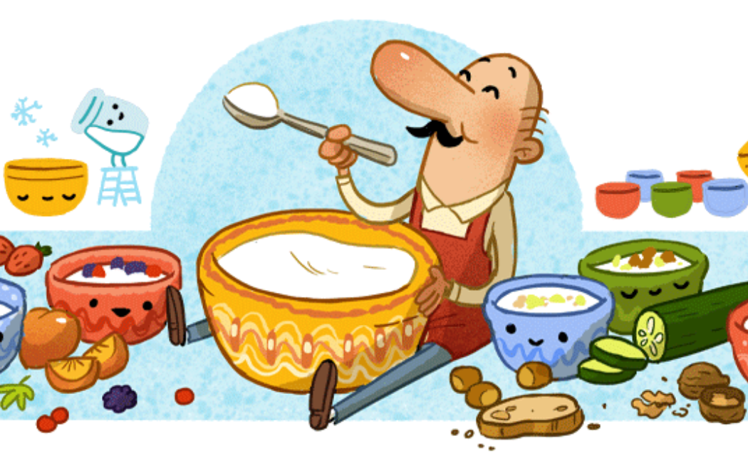 Google celebrates the 142nd birthday of Dr Stamen Grigorov (Google Doodle)