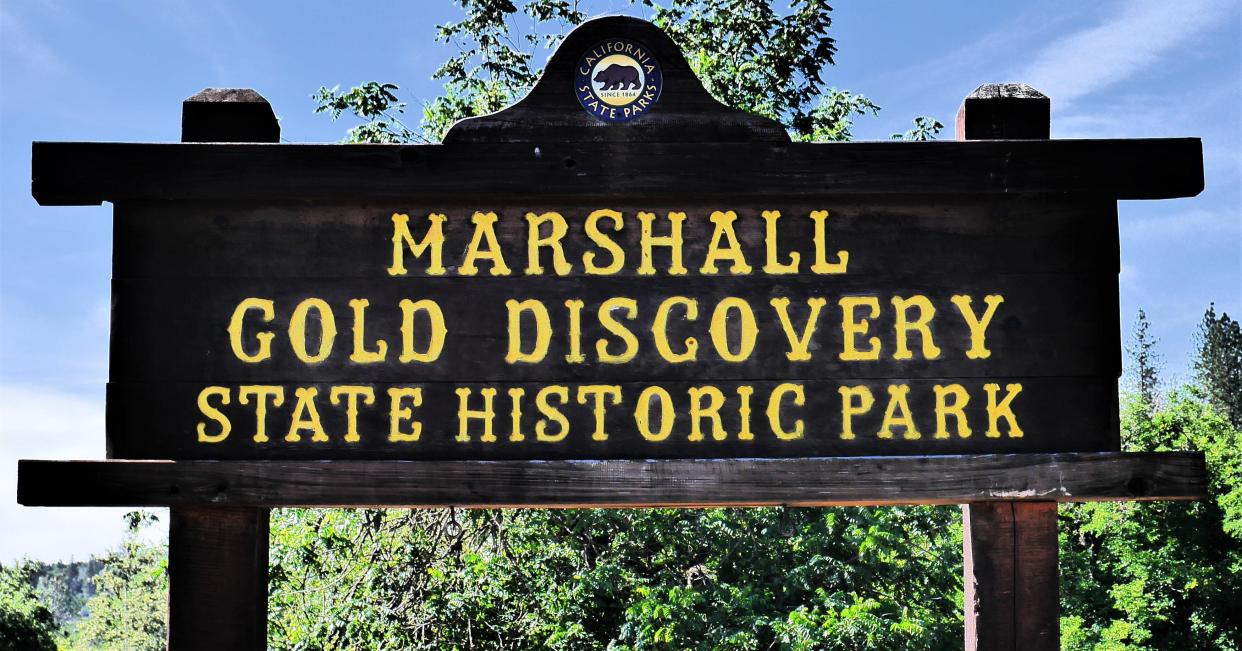 Welcome to where gold was discovered  at the Marshall Gold Discovery State Historic Park in Coloma.