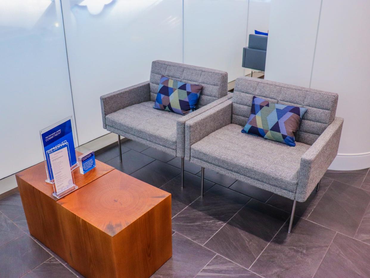 Inside the American Express Centurion Lounge at LaGuardia Airport — Amex Centurion Lounge LaGuardia Airport