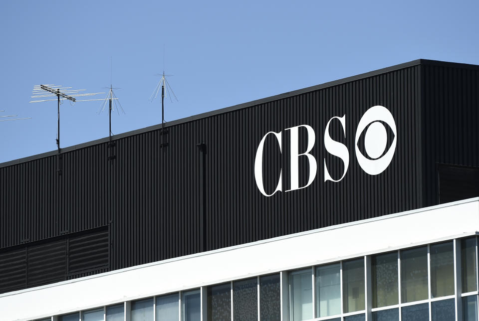 The exterior of CBS Television City studio is pictured, Friday, July 3, 2020, in Los Angeles. The CBS soap opera "The Bold and the Beautiful" resumes after production had been shut down for three months due to the outbreak of COVID-19. Executive producer Bradley Bell devised a detailed plan to create a safe working environment that includes social distancing, temperature checks, no craft service, required masks or shields and, the placement of mannequins to help ensure social distancing. (AP Photo/Chris Pizzello)
