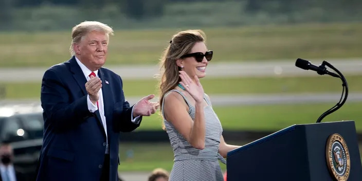 Donald Trump and Hope Hicks