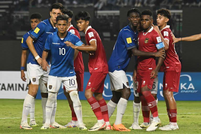 En uno de los primeros partidos del Mundial Sub 17 2023, Indonesia igualó 1 a 1 con Ecuador en el marco de la fecha 1 del grupo A