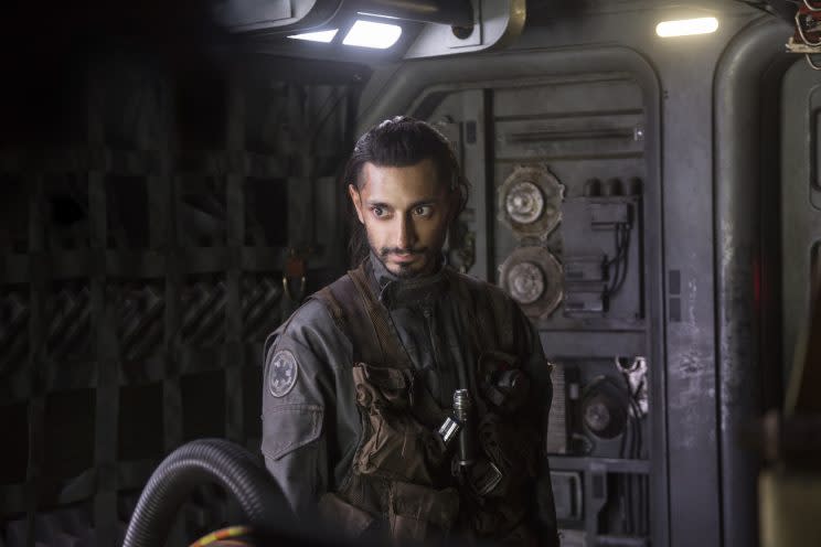 Ahmed plays Imperial turncoat and the team's pilot, Bodhi. (Photo: Lucasfilm)