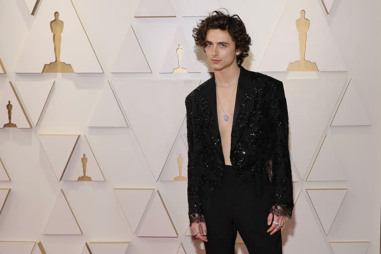 Chalamet en la entrega de los Oscar 2022