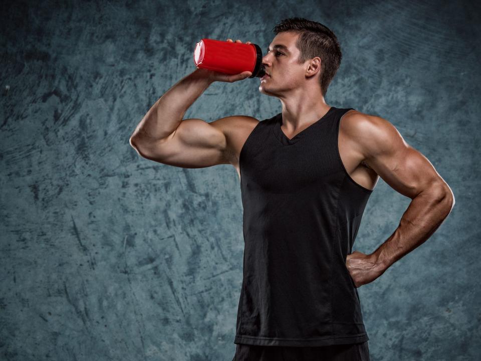 muscle building supplements protein shake workout