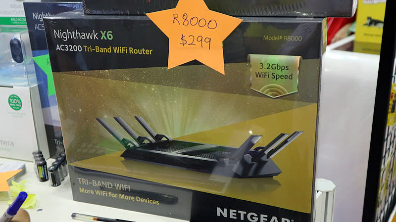 For people looking for a tri-band AC3200 router, Netgear has a Nighthawk X6. It’s available at S$299 (U.P. S$399), at Expo Hall 6, Booth 6000C.