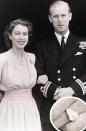 <p>They're both reminiscent of Queen Elizabeth II's ring. The diamonds from the sparkler Prince Philip gave her actually came from a tiara belonging to his mother, Princess Alice of Greece.</p>