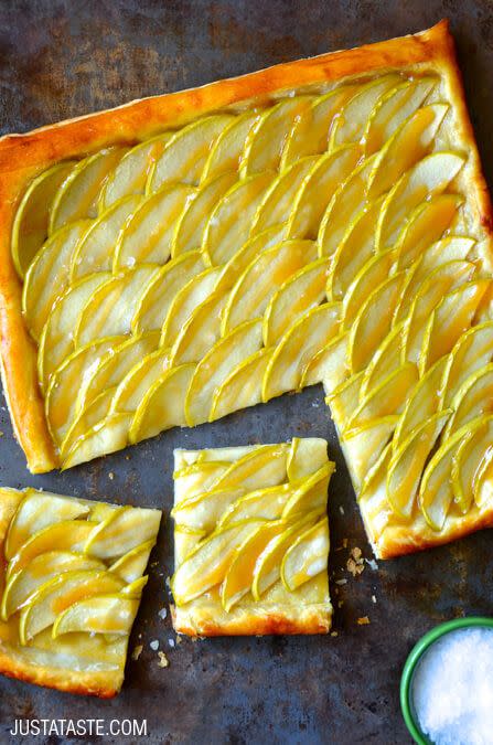 Salted Caramel Apple Tart