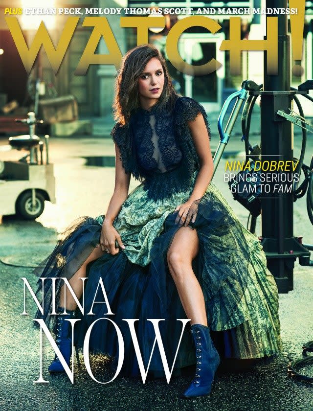 Nina Dobrev covers CBS Watch! Magazine