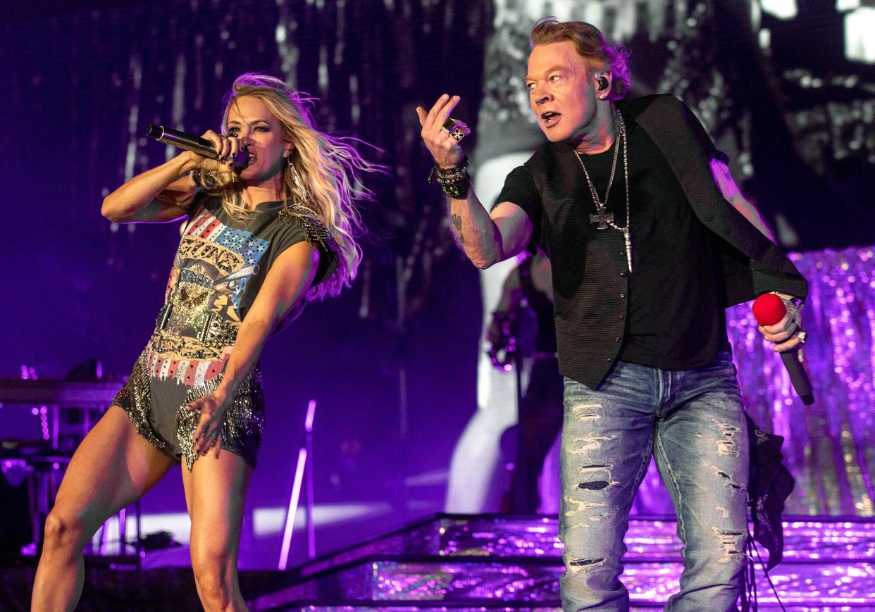 Carrie Underwood and Axl Rose