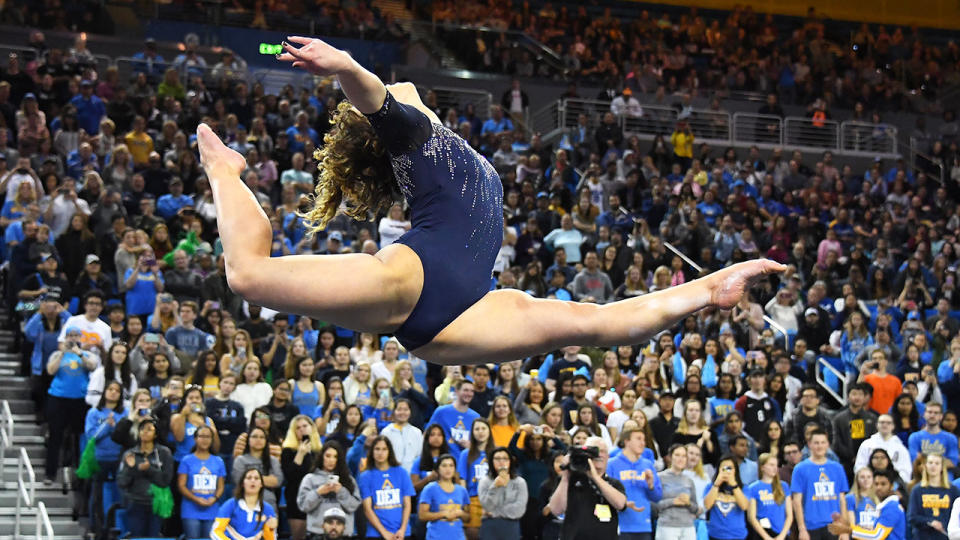 Katelyn Ohashi became famous for her perfect 10 routine. 