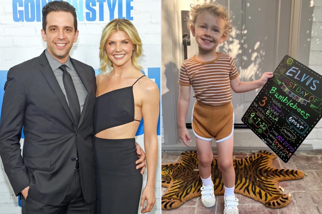 Actor Nick Cordero and Amanda Kloots attend the "Going In Style" New York Premiere at SVA Theatre on March 30, 2017 in New York City. (Photo by Jamie McCarthy/WireImage) ; https://www.instagram.com/p/CiNi9owrE6v/ amandakloots Verified Back to school! �� 5h