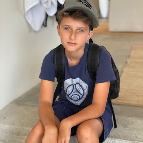 <p>Sasha Alexander Instagram</p> Edoardo Ponti and Sasha Alexander's son Leonardo Fortunato Ponti in 2020.