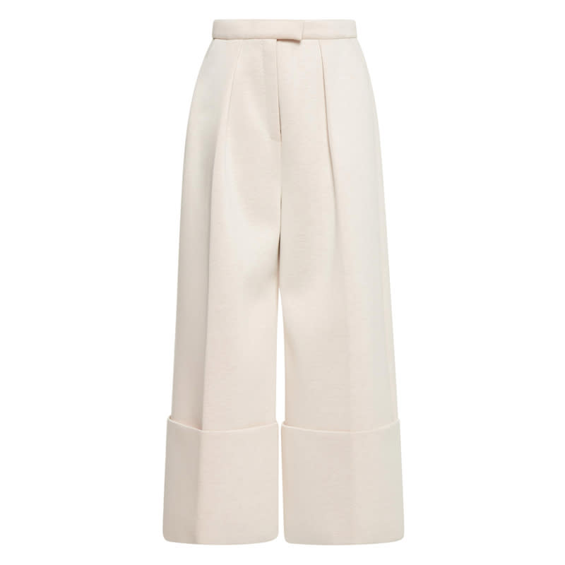 Flared Wide-Leg Trousers