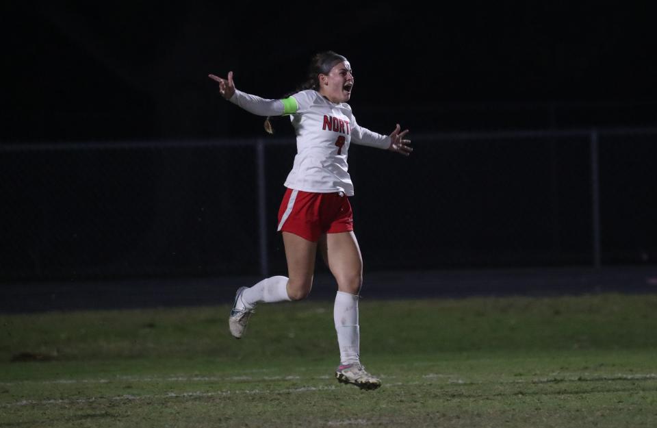 Mariner hosts North Fort Myers in the 5A-Region 3 Girls Soccer Finals on Wednesday, Feb. 21, 2024, in Cape Coral. North Fort Myers won 1-0.