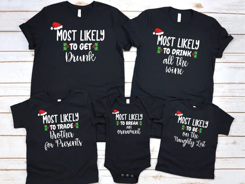 6) Family Matching Christmas Shirts