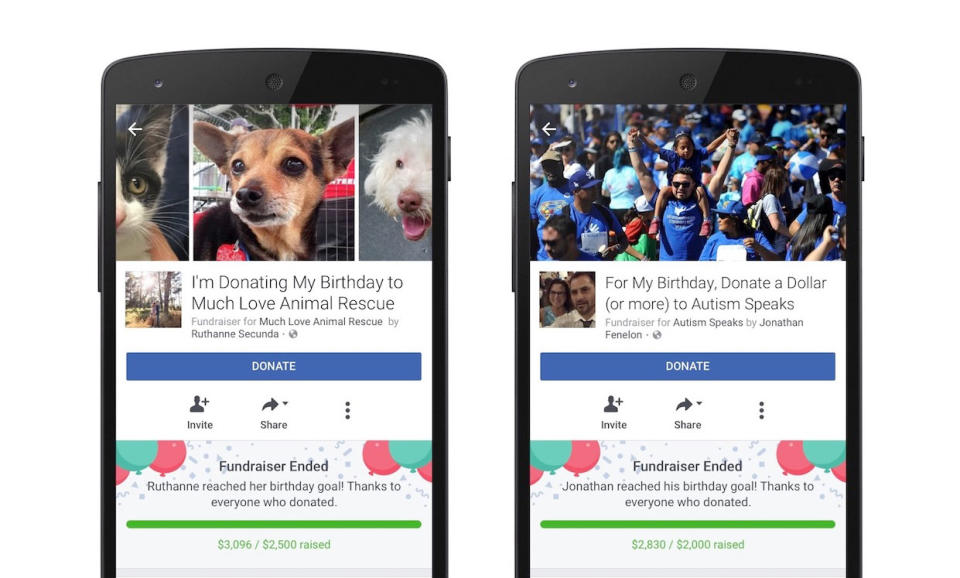 A year ago, Facebook launched its birthday fundraiser feature through which