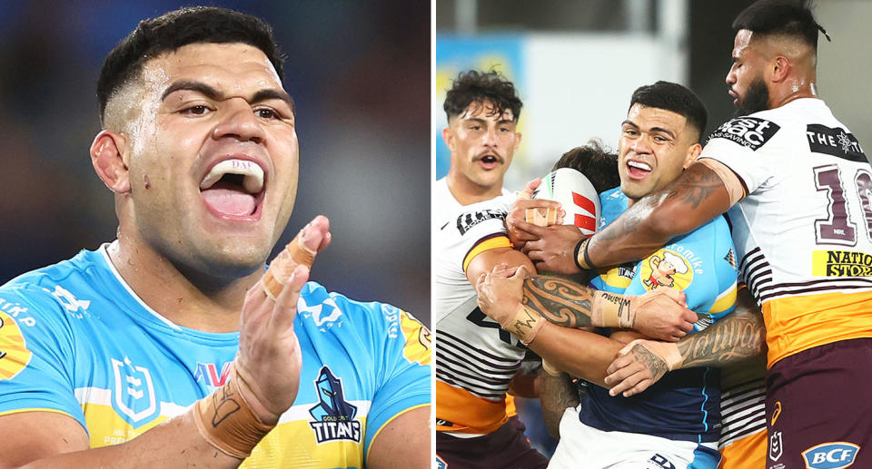 David Fifita signed a three-year extension with the Titans in 2023. Pic: Getty