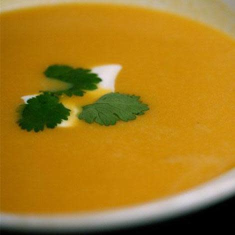 Curried sweet potato soup