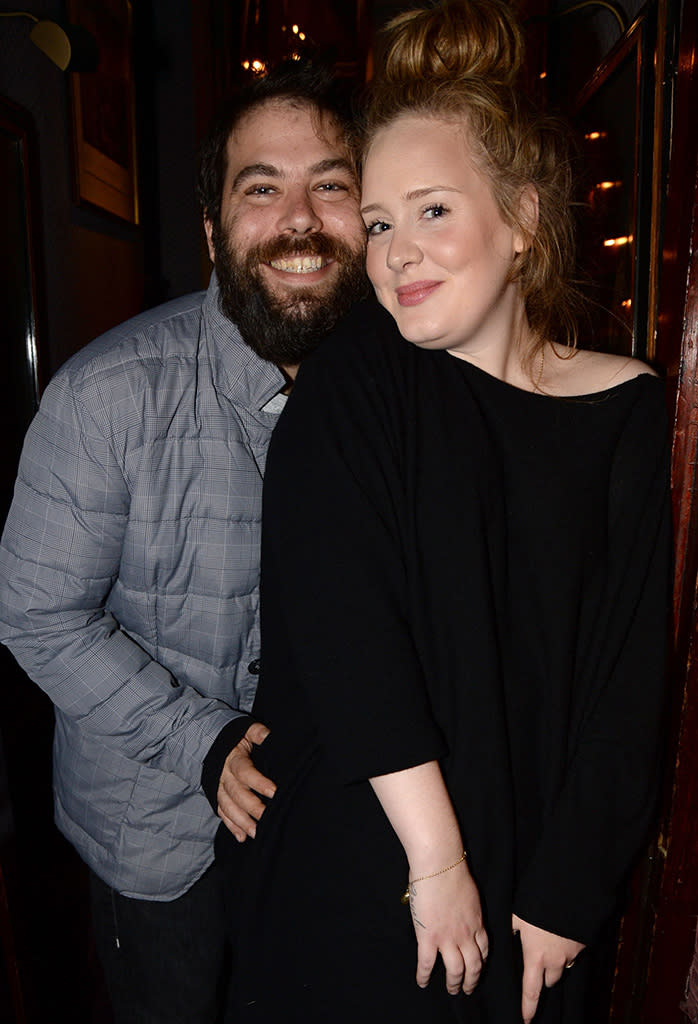Adele and Simon in 2013. (Photo: Richard Young/REX/Shutterstock)