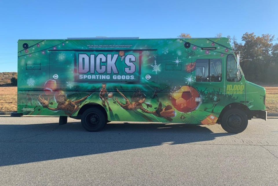 Dick’s Sporting Goods will bring The Giving Truck to major cities as part of the #GiftOfSportTour. - Credit: Courtesy of Dick's Sporting Goods