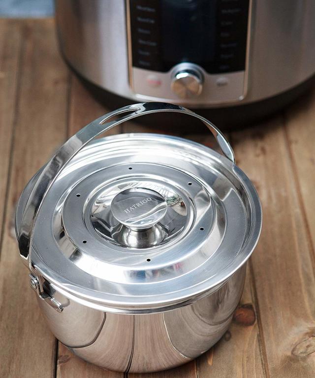 3qt Mini Stackable Stainless Steel Pressure Cooker Steamer Insert