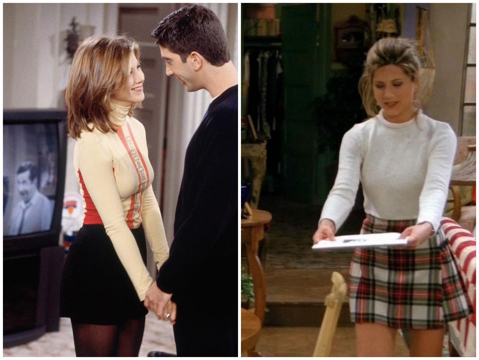 <p>Rachel Green lució algunas de las tendencias actuales hace ya dos décadas. El personaje al que dio vida Jennifer Aniston, que se convirtió en un auténtico icono de estilo, ocupa la quinta posición de este ranking. (Foto: NBC). </p>