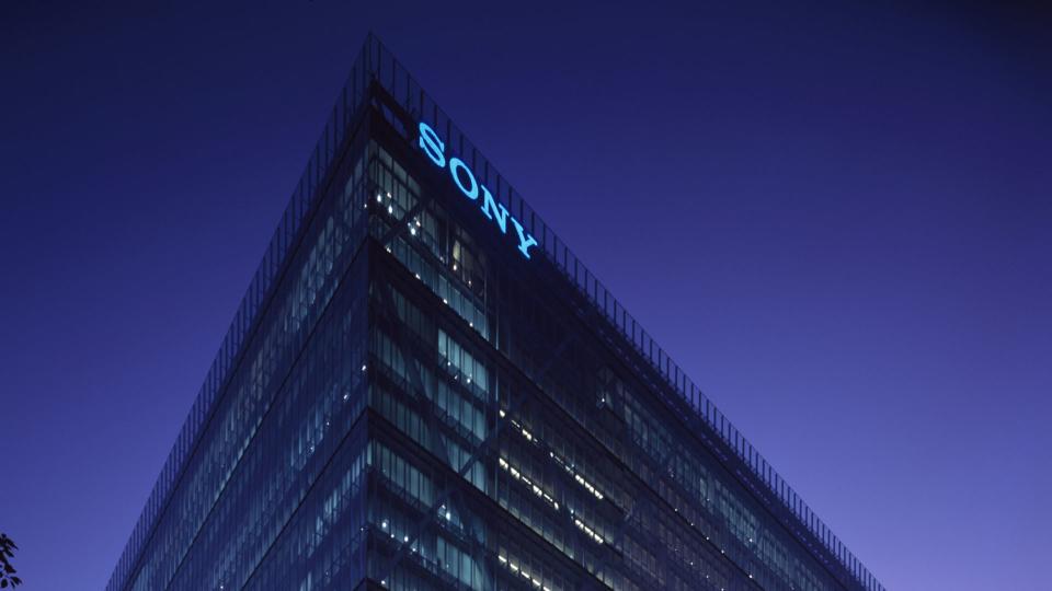  Sony building at night. 