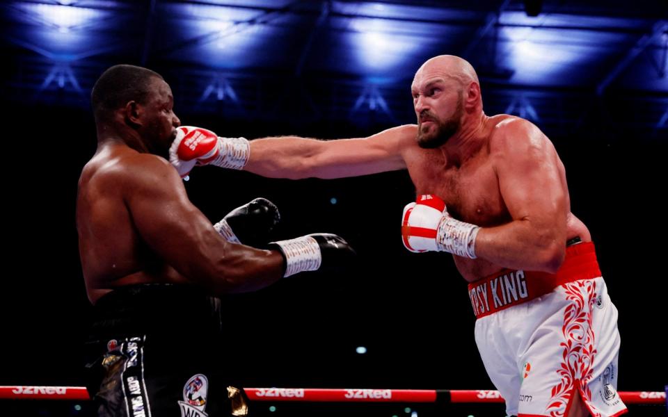 Tyson Fury has dominated the early stages against an overly passive Dillian Whyte - ACTION IMAGES VIA REUTERS