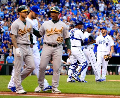 The Royals never got over Brett Lawrie's slide that injured Alcides Escobar. (Getty Images) 