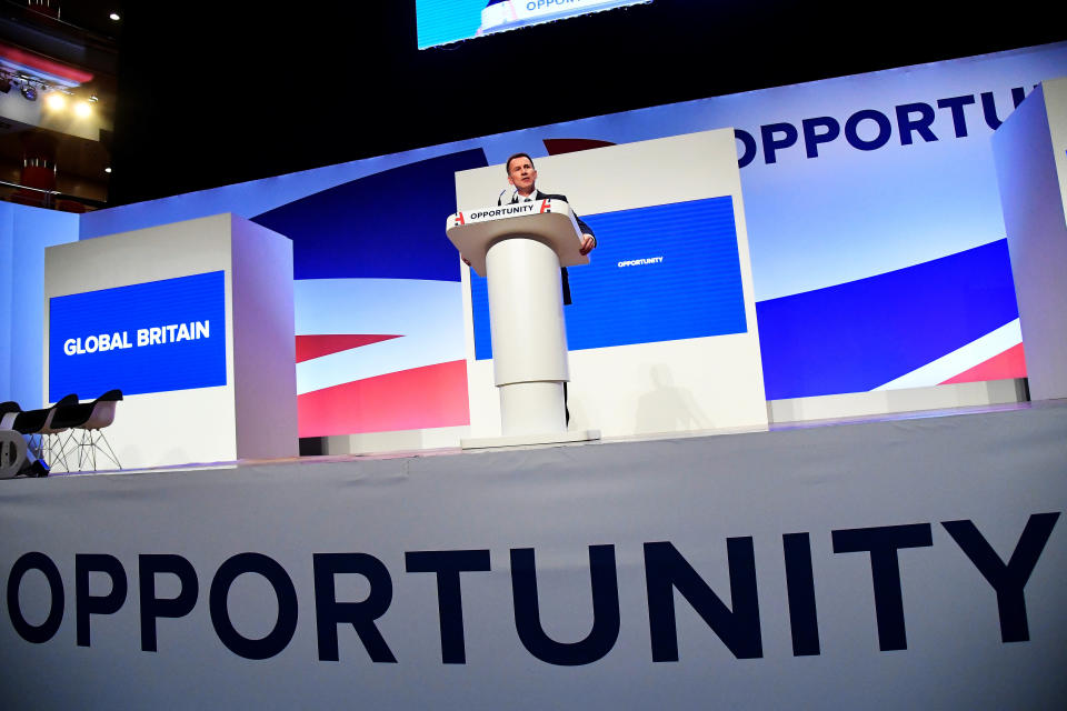 Foreign secretary Jeremy Hunt made the controversial comparison during his Conservative party conference speech (Reuters)