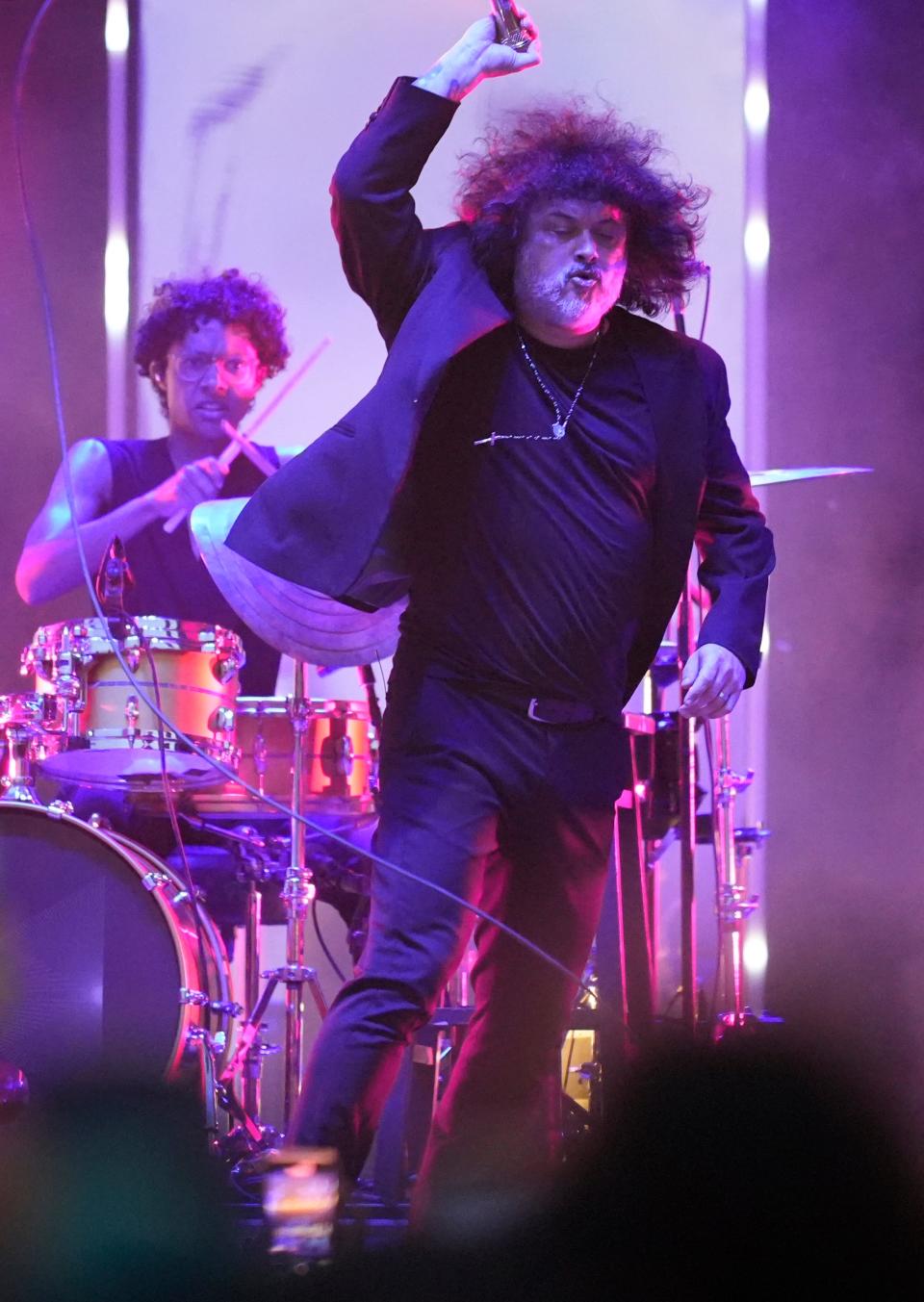 The Mars Volta performs at the Austin City Limits Music Festival in 2023. The new film "Omar and Cedric: If This Ever Gets Weird" looks at the friendship between the band's leaders Omar Rodríguez-López and Cedric Bixler-Zavala.