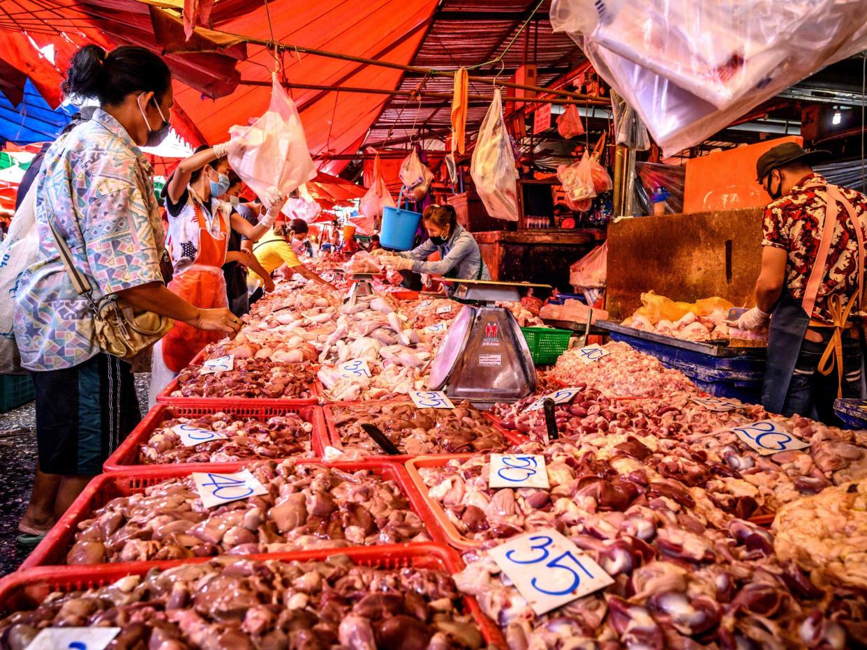 The demand for exotic species and wild meat throughout Asia has resulted in the destruction of natural habitats: AFP/Getty