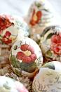<p>These gorgeous Easter eggs are made with printed tissues! You can use them to decorate just about any space in your house.</p><p><strong>Get the tutorial at <a href="https://www.stonegableblog.com/torn-tissue-eggs/" rel="nofollow noopener" target="_blank" data-ylk="slk:StoneGable Blog" class="link ">StoneGable Blog</a>. </strong></p><p><a class="link " href="https://www.amazon.com/Luncheon-Disposable-Butterfly-Anniversary-Birthday/dp/B08CBJ8M7R?tag=syn-yahoo-20&ascsubtag=%5Bartid%7C2164.g.35374475%5Bsrc%7Cyahoo-us" rel="nofollow noopener" target="_blank" data-ylk="slk:SHOP FLORAL NAPKINS">SHOP FLORAL NAPKINS </a></p>