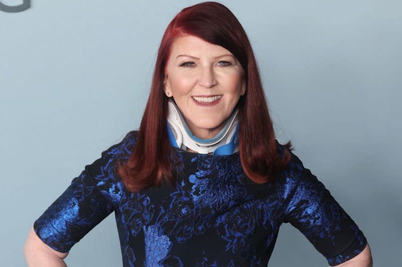 Kate Flannery was revealed as the goldfish on Wednesday's edition of "The Masked Singer." File Photo by Greg Grudt/UPI