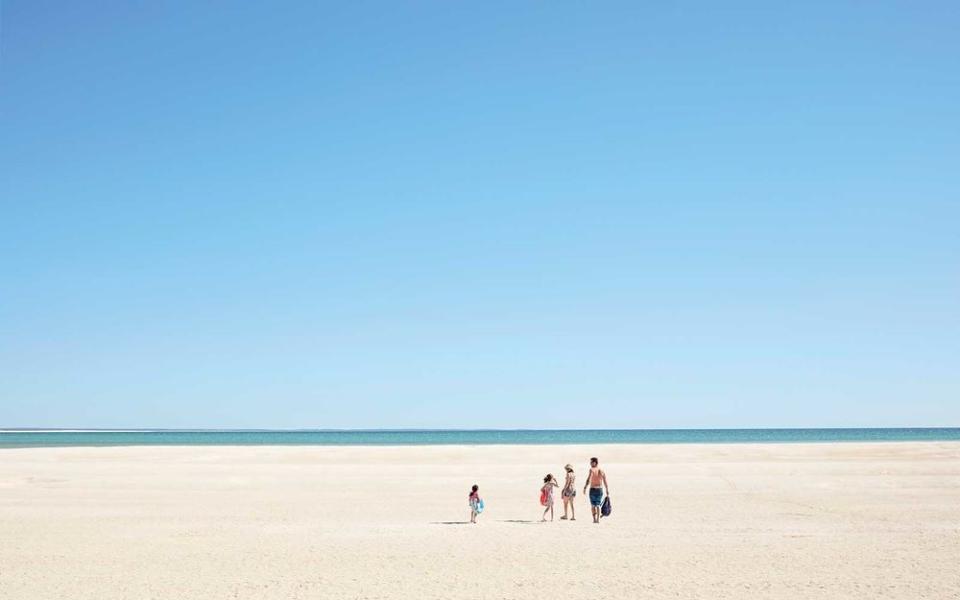 A family outing at Shell Beach. | Sean Fennessy