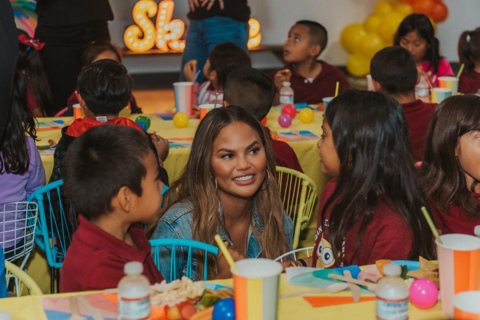 Chrissy Teigen is one of the numerous celebrities who serves as a Baby2Baby Angel, committed to the organization the helps children in poverty receive the items they need.