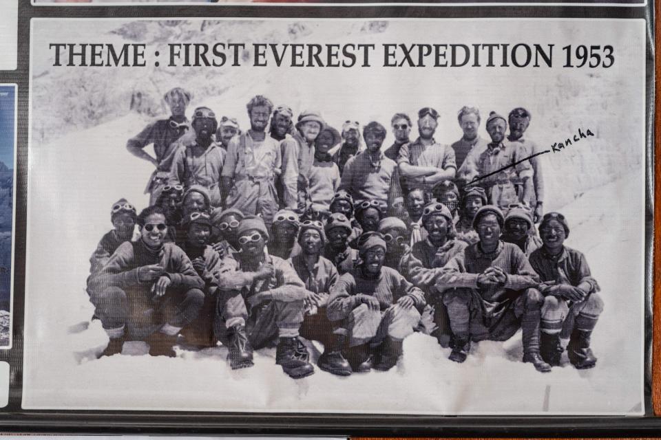 Members of the 1953 Mount Everest expedition team.