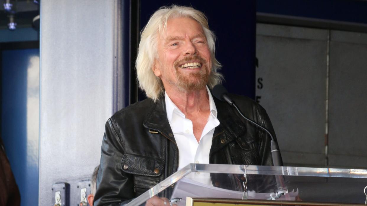 LOS ANGELES - OCT 16: Sir Richard Branson at the Sir Richard Branson Star Ceremony on the Hollywood Walk of Fame on October 16, 2018 in Los Angeles, CA.